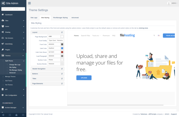 Theme Styling Preview